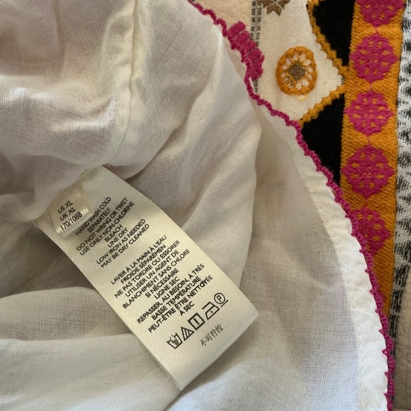 Anthropologie Lottie embroidered dress boho bohemian peasant women’s XL - Picture 7 of 7